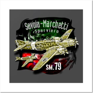 Savoia Marchetti SM79 Sparviero Posters and Art